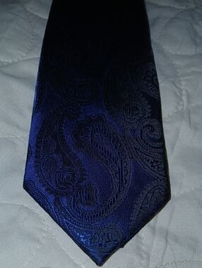 Classic Paisley Tie in Deep Blue